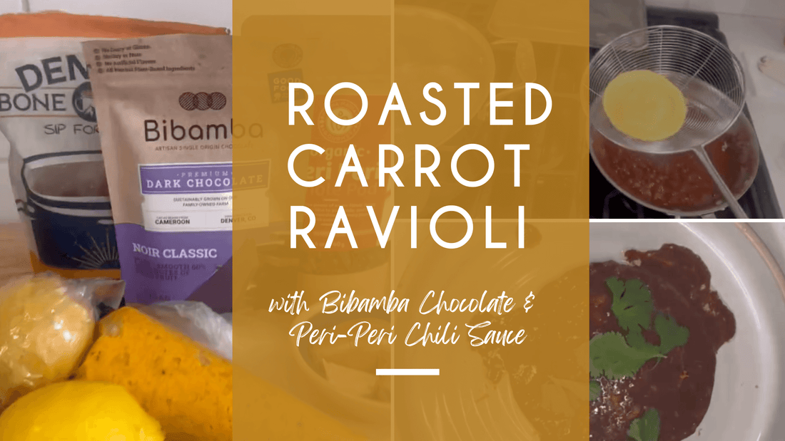 Roasted Carrot Ravioli with Dark Chocolate Chili Sauce: A Bold Gourmet Recipe