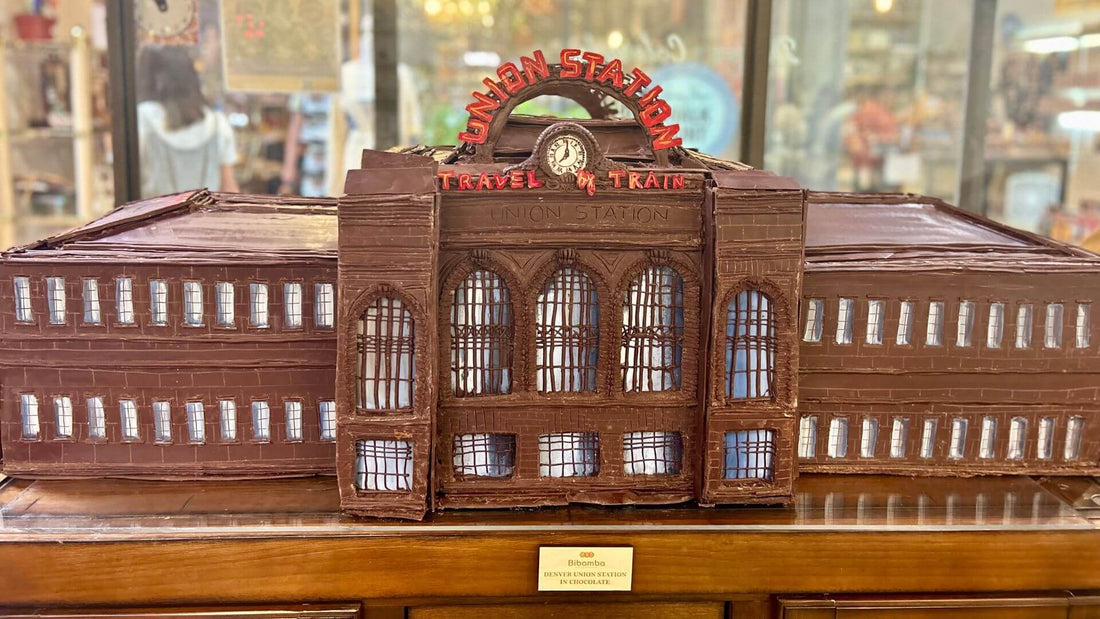 Denver Union Station in Chocolate: Bibamba crafts a chocolate sculpture for Colorado's 150th birthday