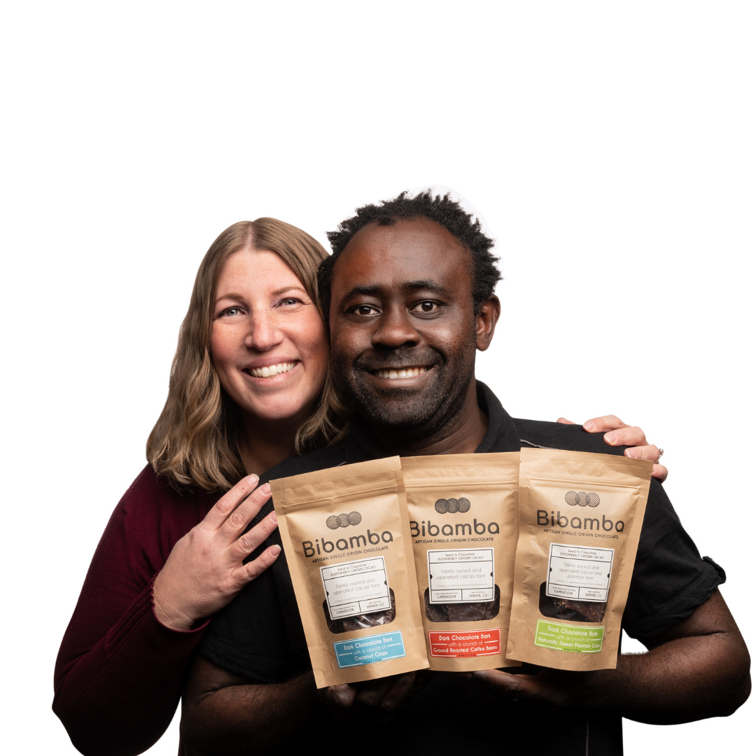 Bibamba Artisan Chocolate owners Patrick and Mara Tcheunou