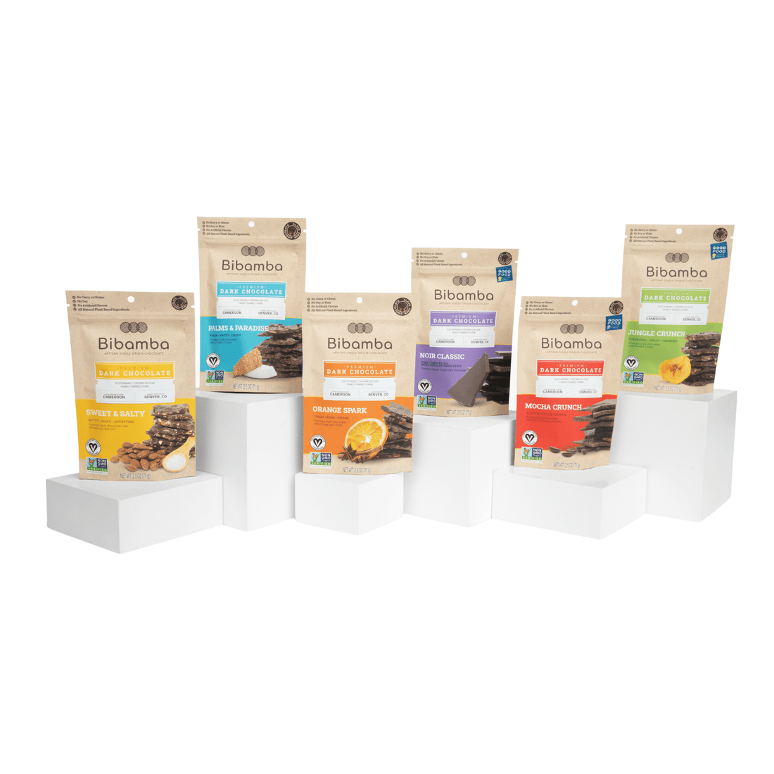 A collection of Bibamba chocolates under $15