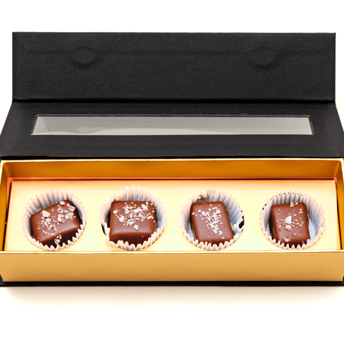 Milk Sea Salt Caramels (Elegant Gift Box of 4)