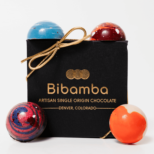 4 - Piece Bon Bon Box - Bibamba Artisan Chocolate