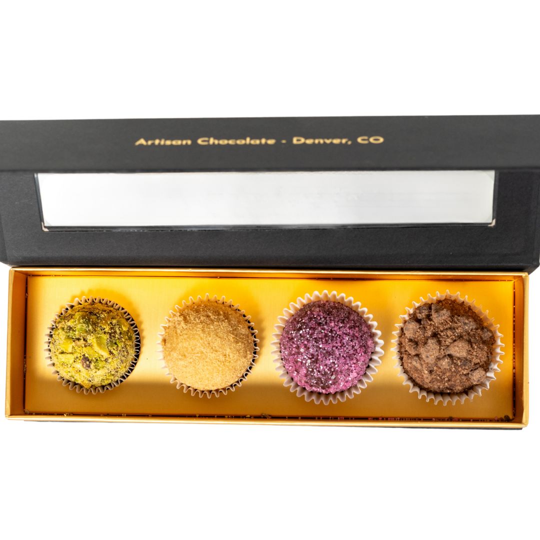 Handmade Truffles (Elegant Gift Box of 4)